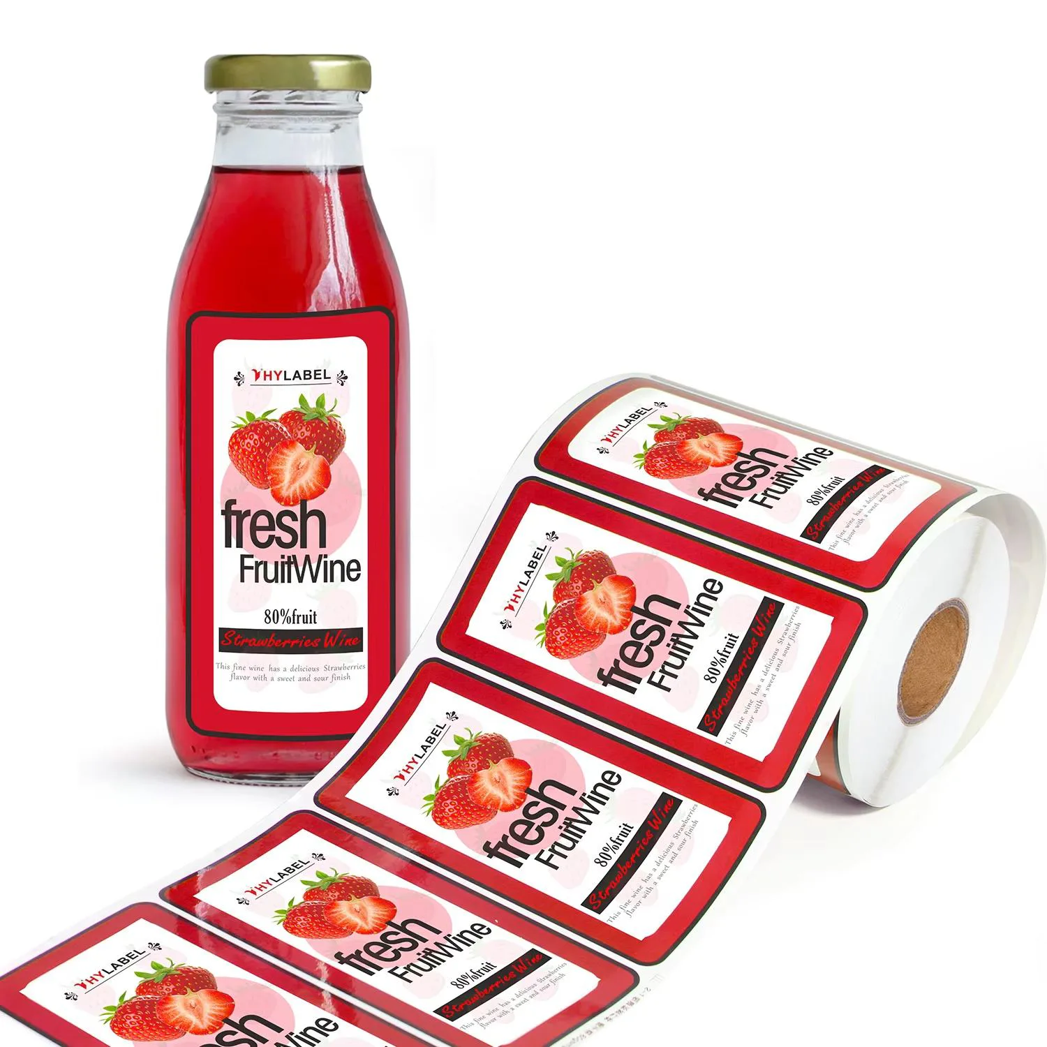 Fresh Beverage Labels for custom packaging labels