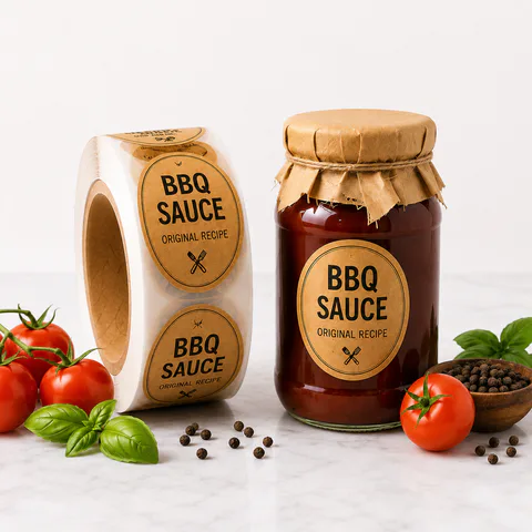 BBQ Sauce Labels for custom packaging labels
