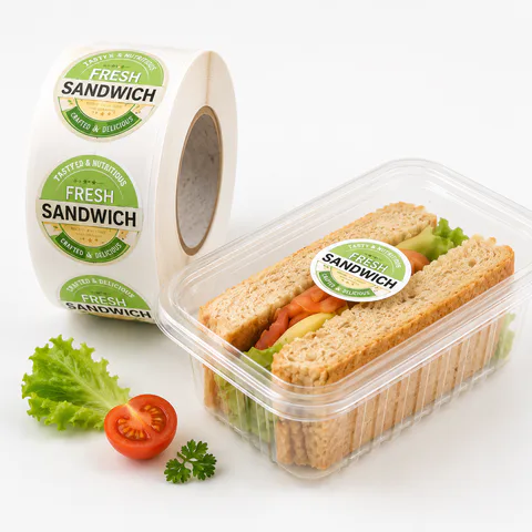 Sandwich Labels for custom packaging labels